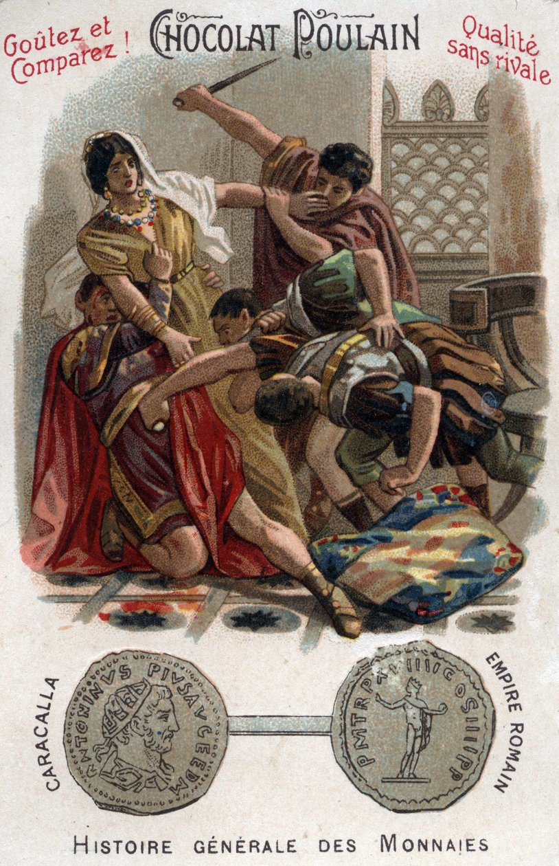 Roma İmparatoru Caracalla (188-217), kardeşi Geta