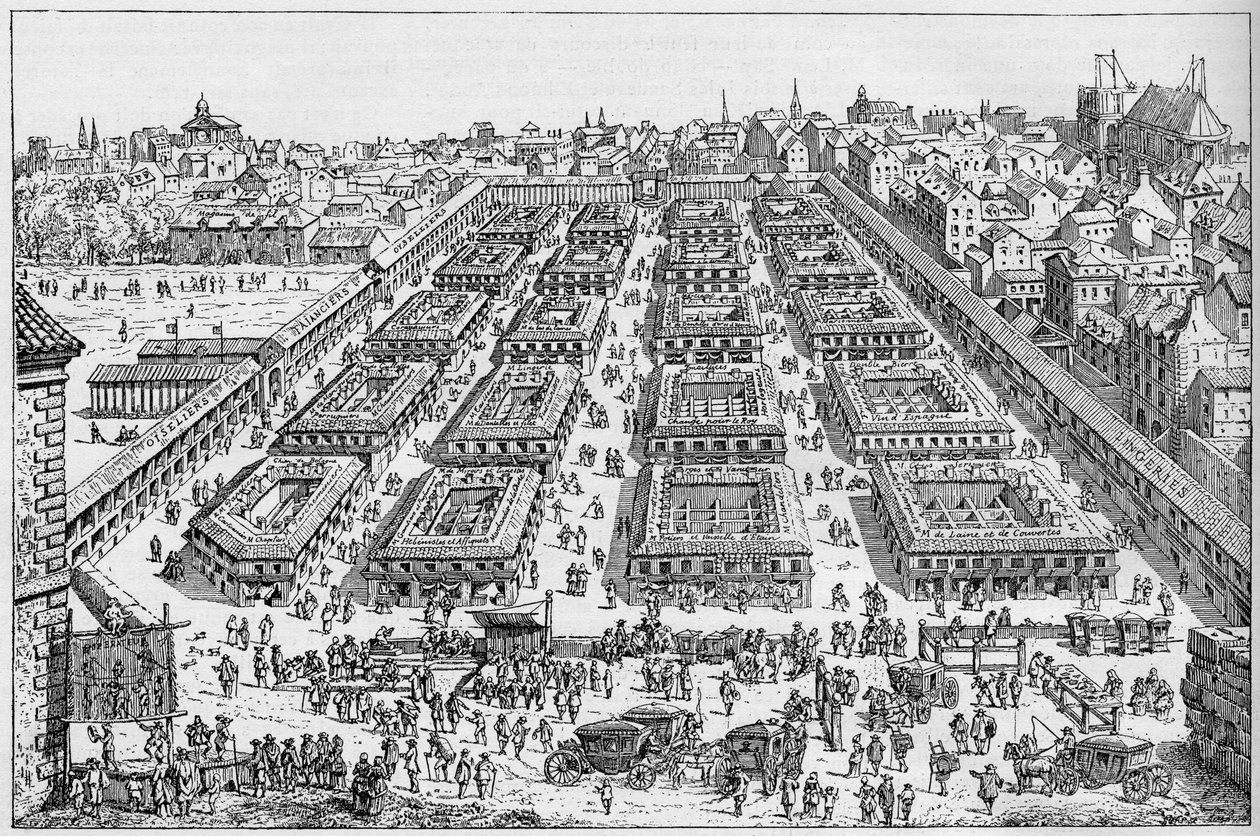 17. yüzyılda Saint Germain Fuarı. by Unknown artist