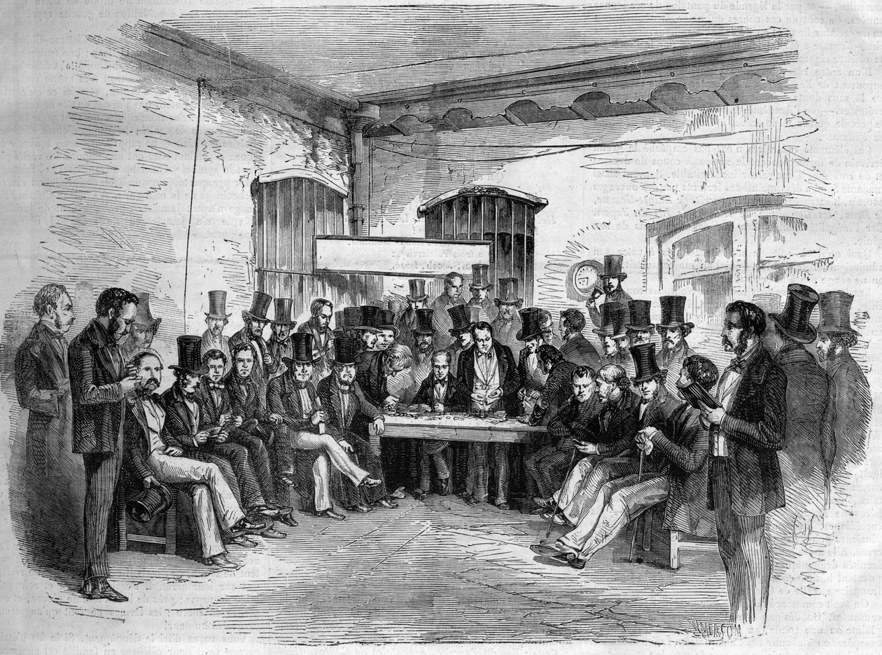 Borsa - Buenos Aires, Arjantin 1868 by Unknown artist