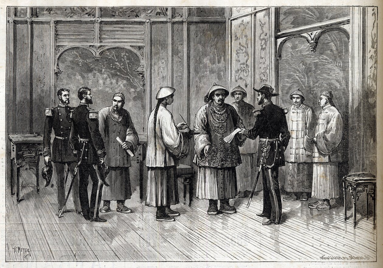 Tientsin Anlaşması veya Li-Fournier Sözleşmesi - Tientsin Anlaşması - Li-Fournier Sözleşmesi (Li Fournier) - 11 Mayıs by Unknown artist
