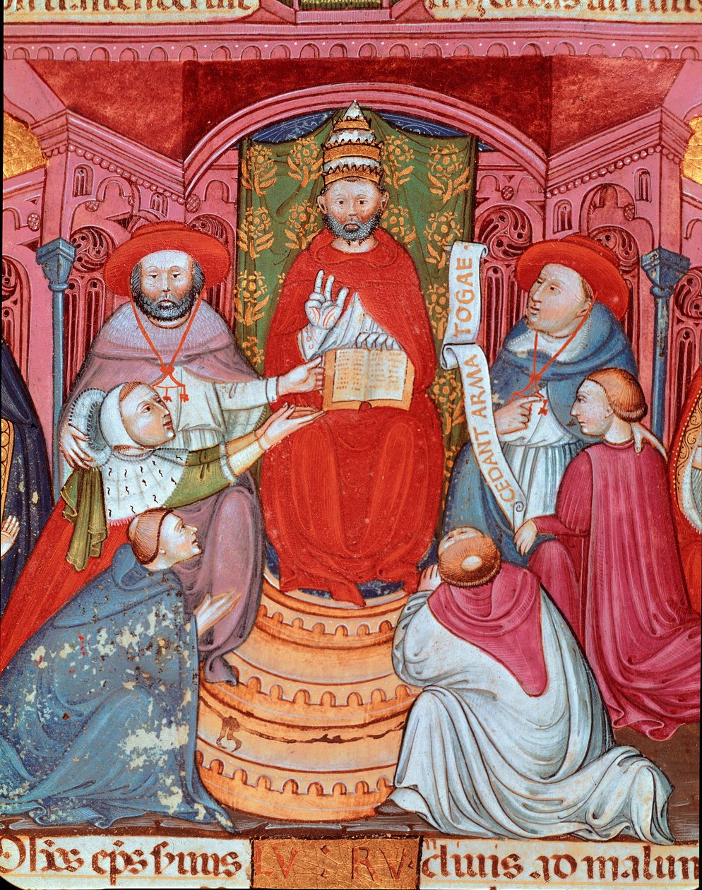 Antipop Clement VII (Robert de Geneve) (1342-1394) yasalarını ilan ediyor” by Unknown artist