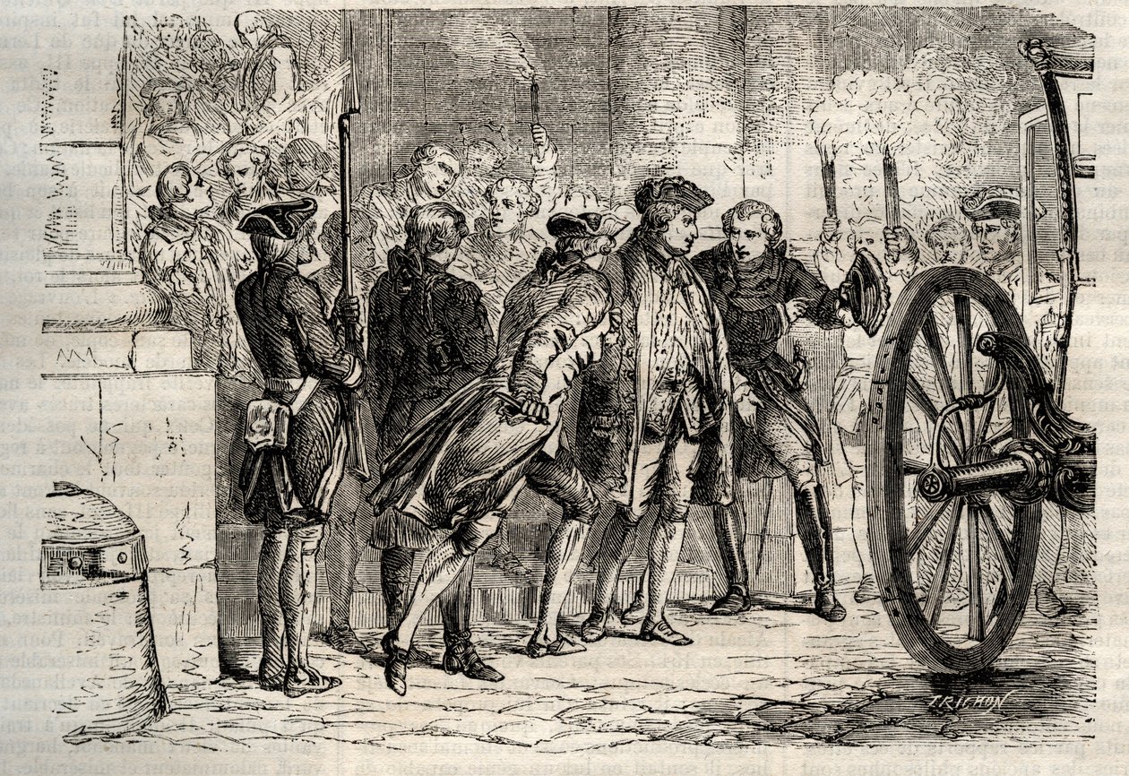 Damiens saldırısı (Ocak 1757) - (Robert-Francois Damier by Unknown artist