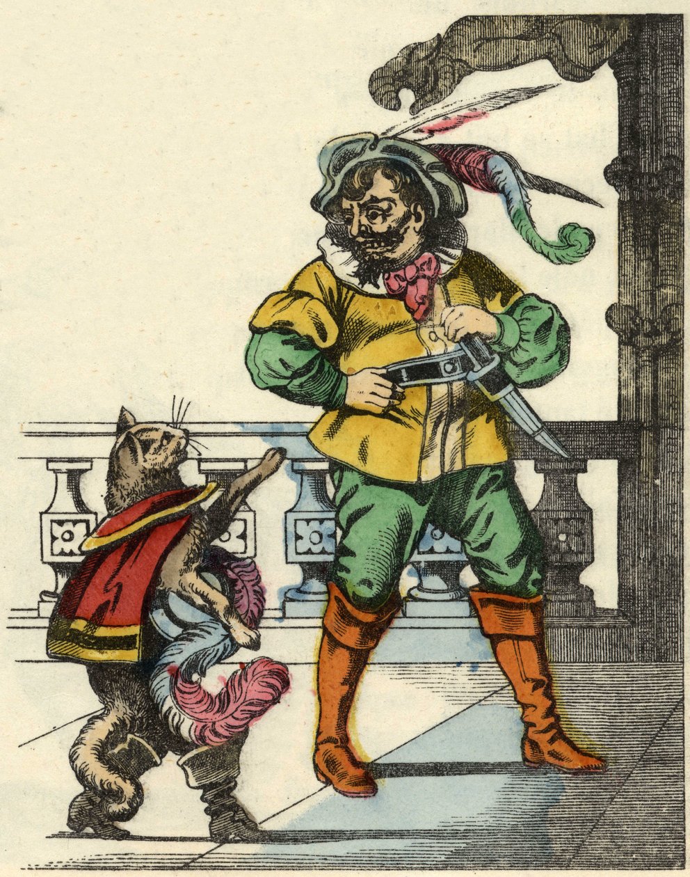 Önyükleme kedisi devle tanışır. Charles Perrault