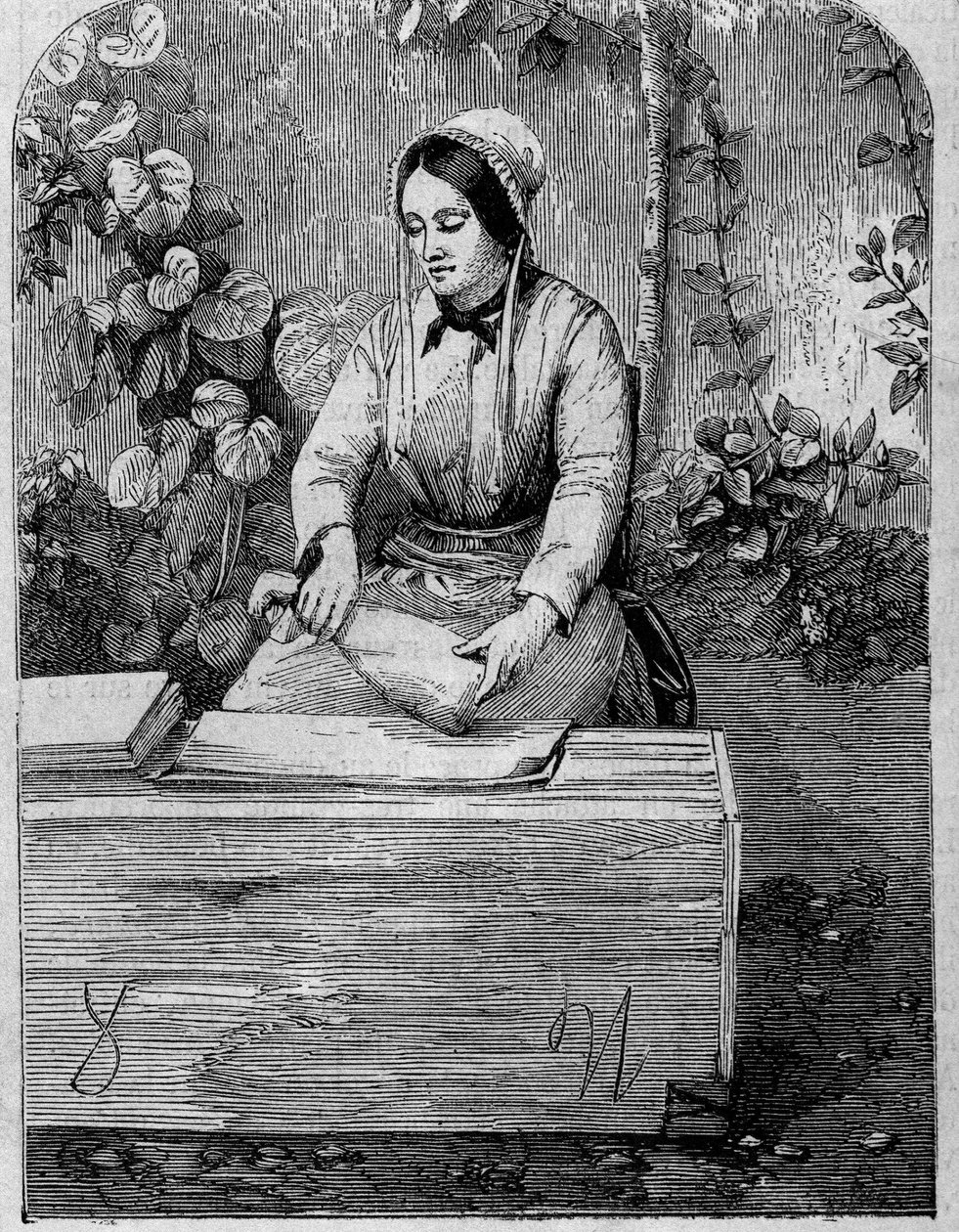 Şampanya şarabının şişelenmesi. 1864