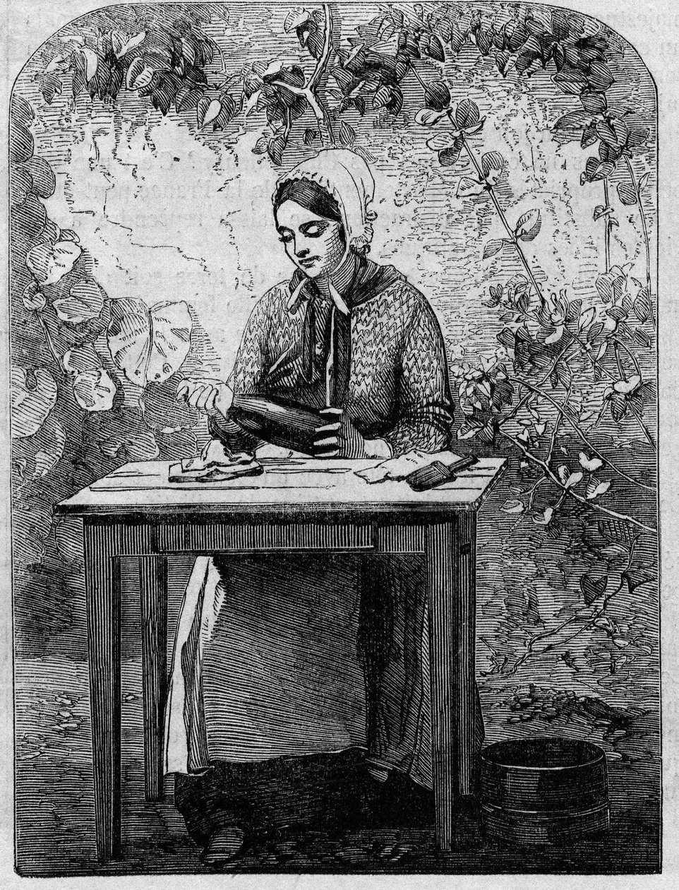 Şampanya şarabının şişelenmesi. 1864