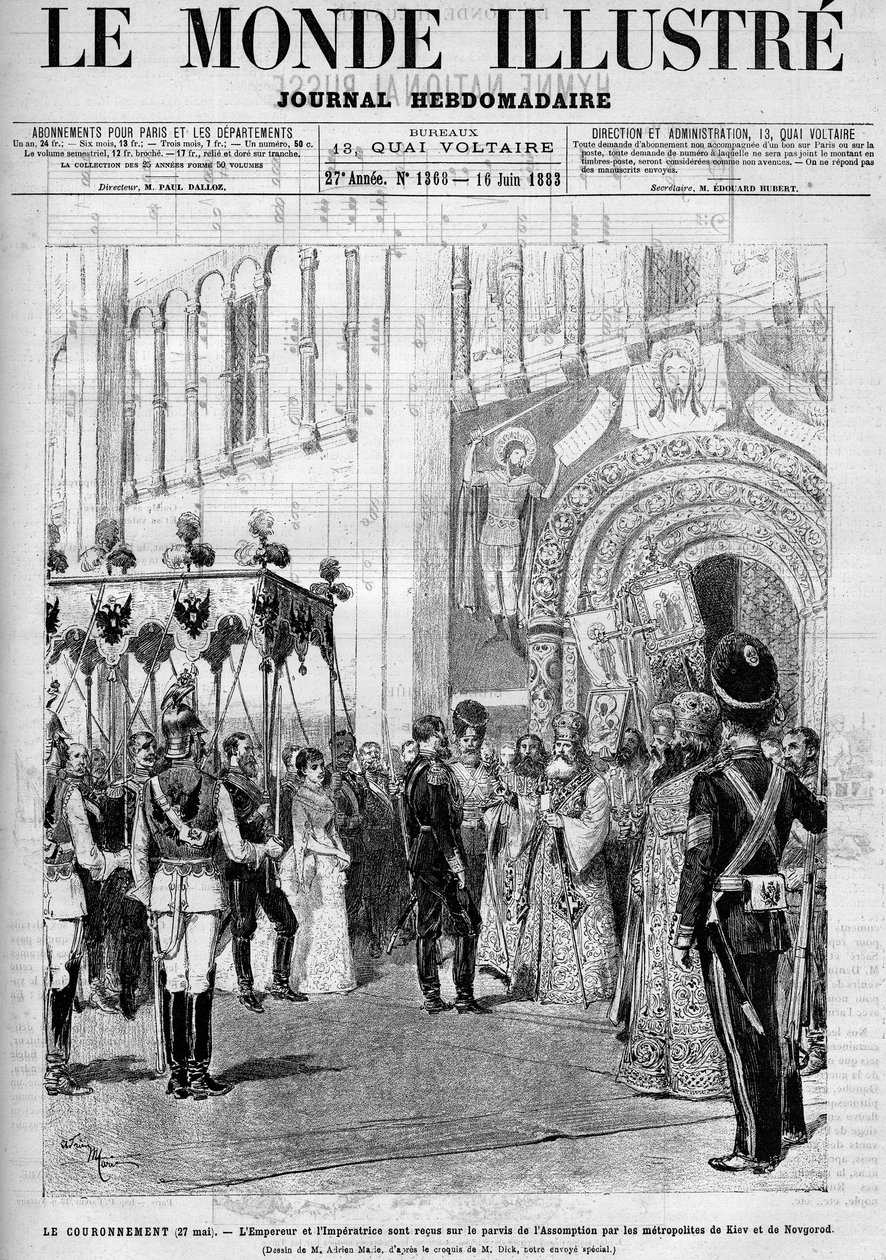Rusya İmparatoru III.Alexander (1845-1894) ve Danimarka İmparatoru Impress Dagmar