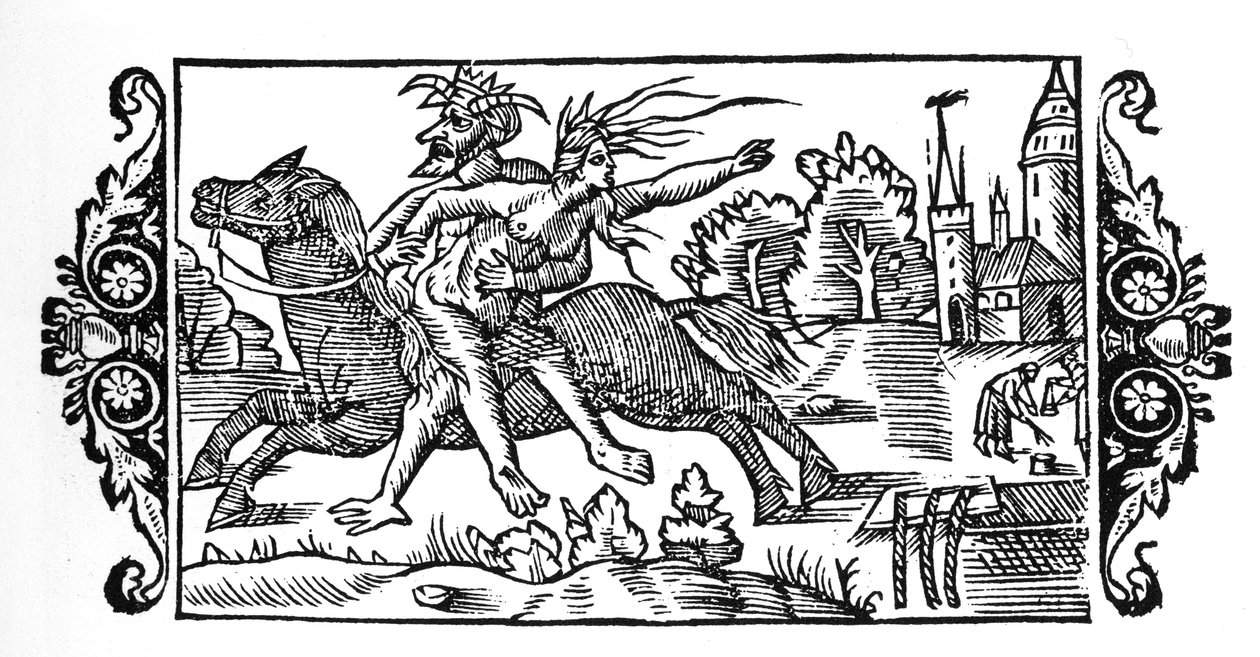Cadı taşıyan şeytan - Olaus Magnus
