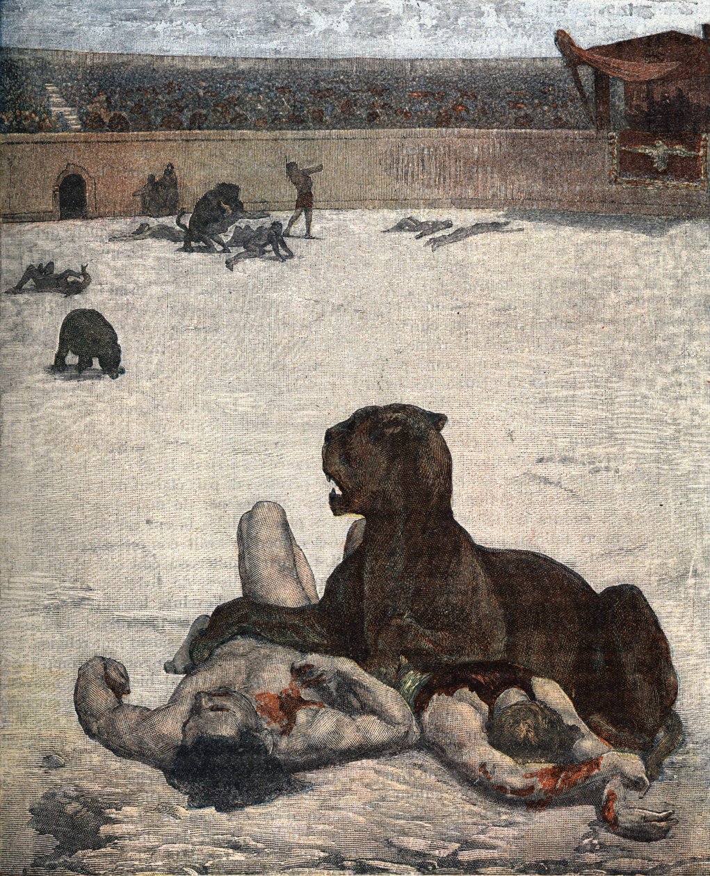 1-2. yüzyılda Romalılar tarafından şehit edilen ilk Hıristiyanlar. by Unknown artist