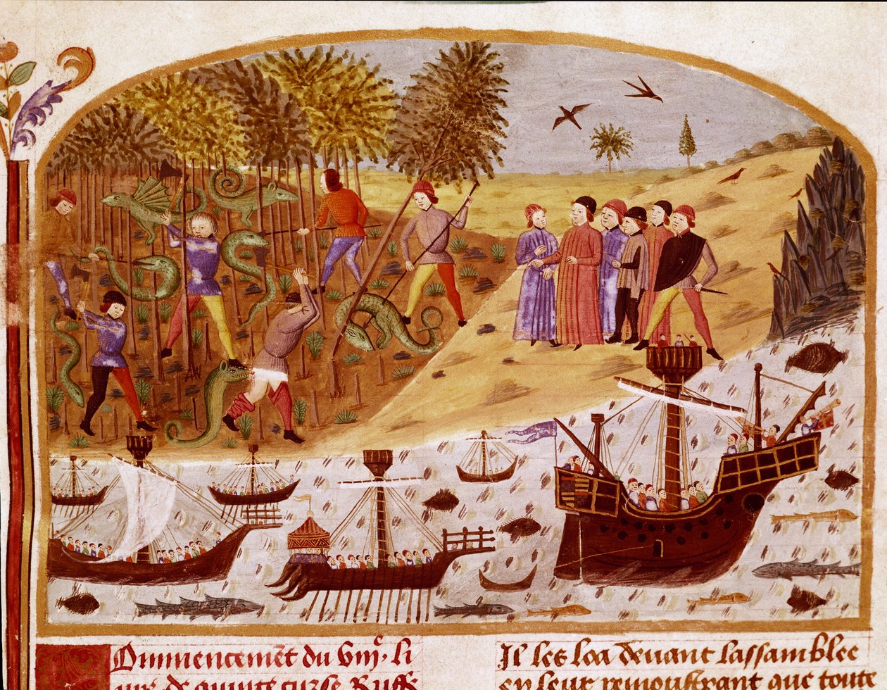 Quintus Curtius Rufus (Quinte Curce) (1. yüzyıl), yaklaşık 1468 - (Ms 1335) Reims, Belediye Kitaplığı by Unknown artist