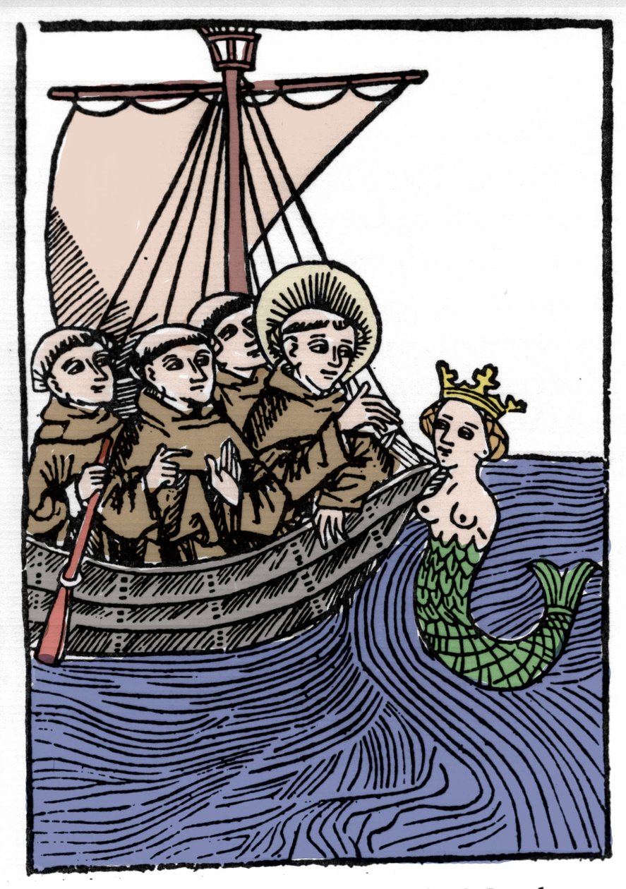 Aziz Brendan (Brandan) efsanesi, 6. yüzyılın kahramanları ve İrlandalı azizi. Saint Brendan