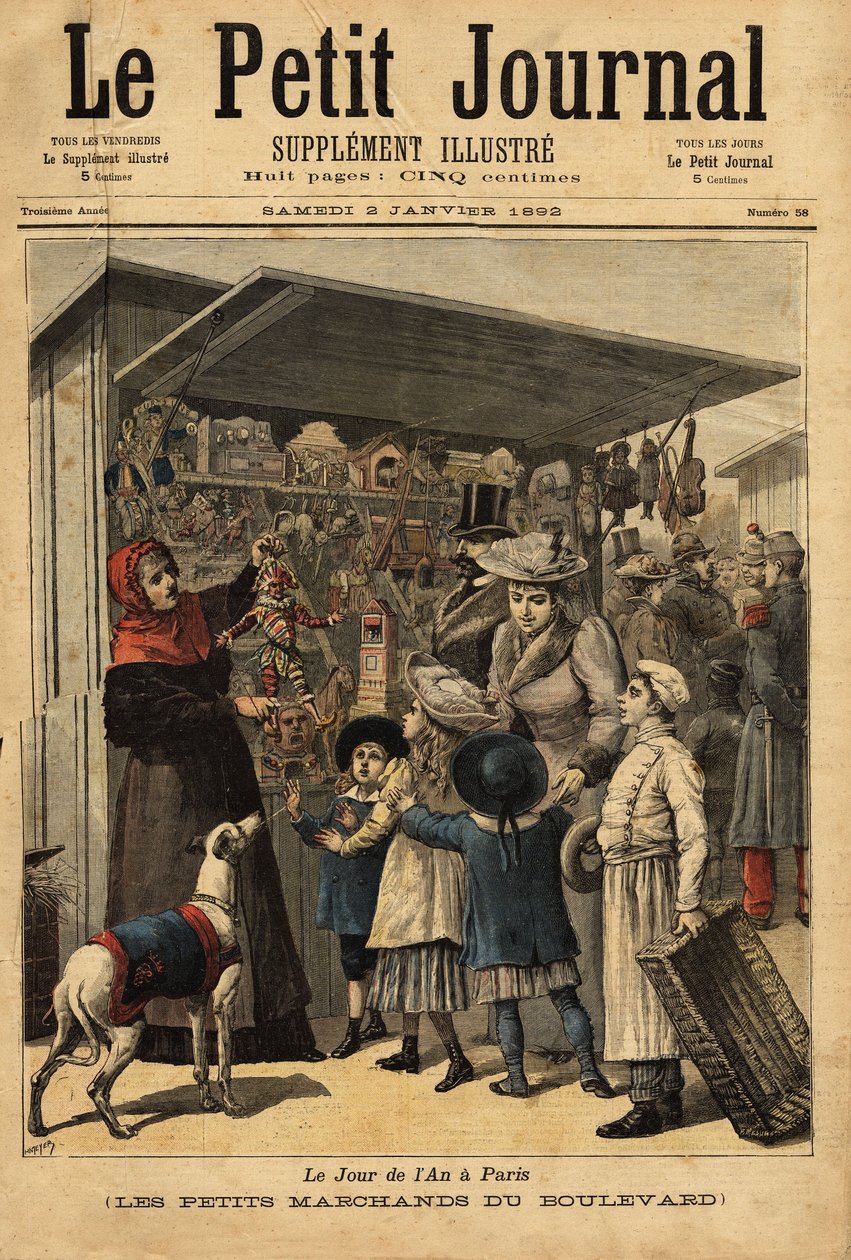 Tüccarlar ve bulvarları Paris