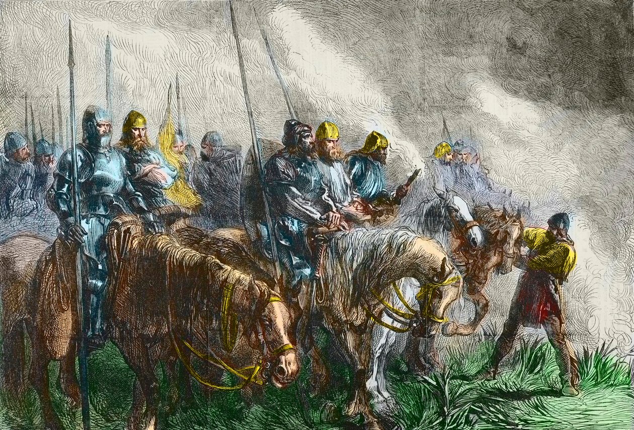 Agincourt savaşının sabahı - 100 yıl savaşı: 25 Ekim 1415