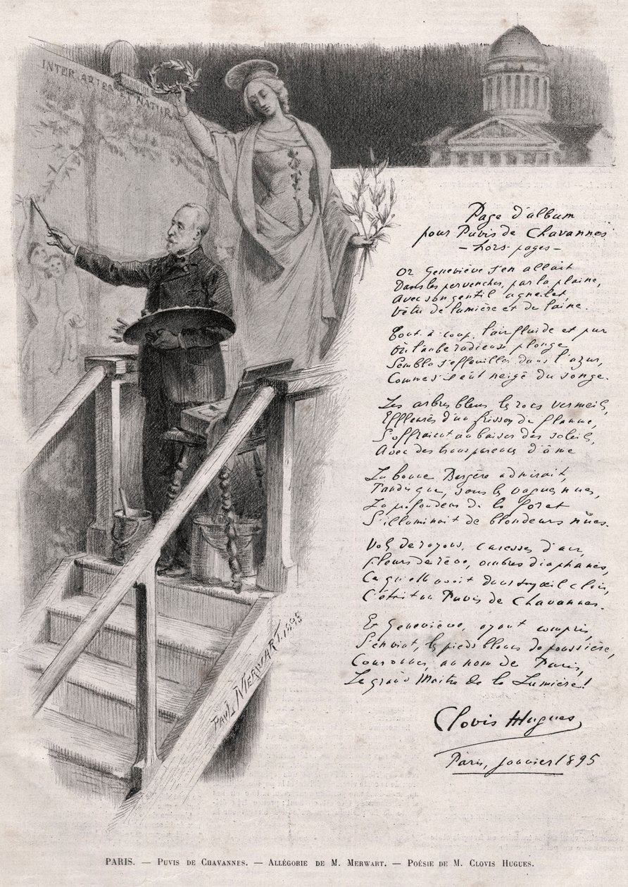 Ressam Puvis de Chavannes (1824-1898), M. Merwart
