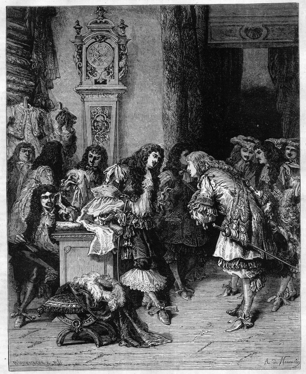 Oyun yazarı Moliere (Jean Baptiste (Jean-Baptiste) Poquelin) by Unknown artist