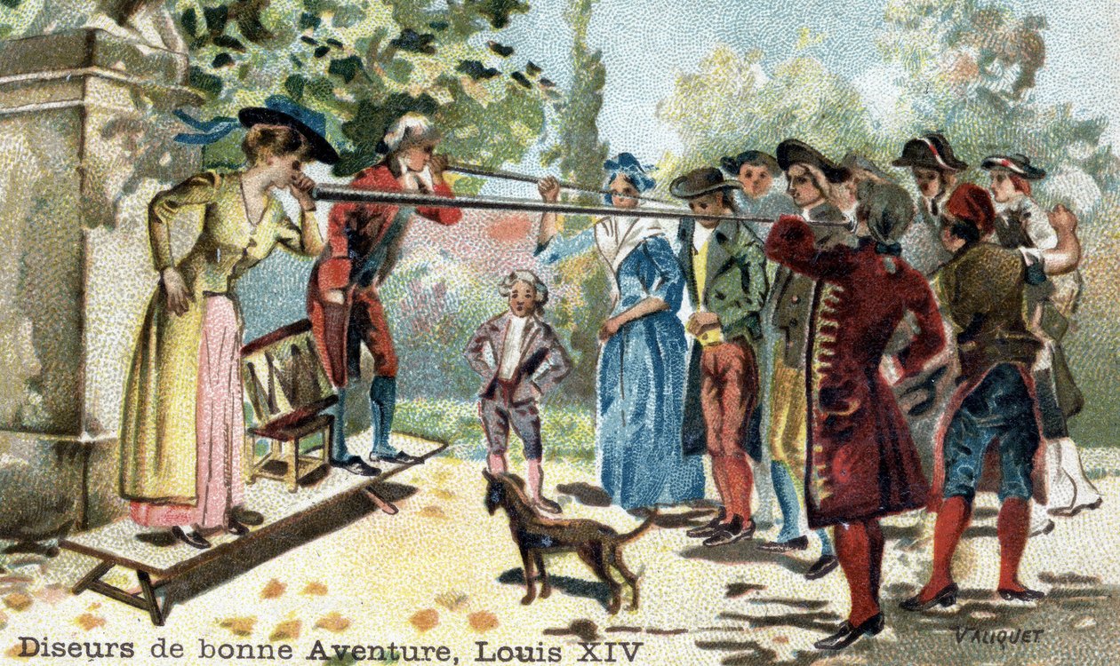 18. yüzyılın başında falcıların mesleği. by Unknown artist