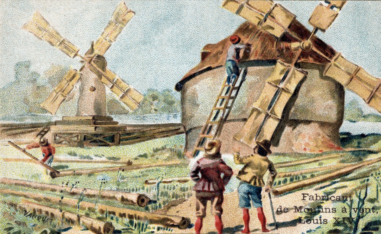 18. yüzyılın başında yel değirmeni üreticisinin mesleği. by Unknown artist