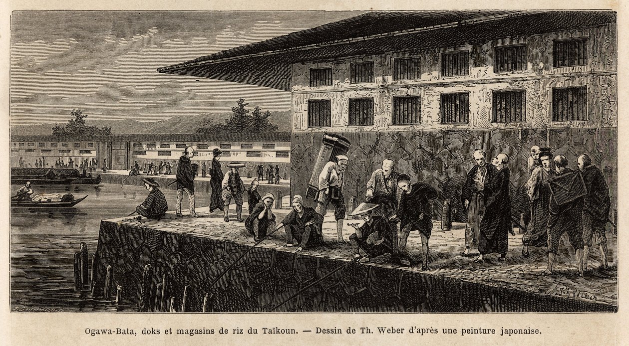 Ogawa Nehri üzerindeki (bugünkü Tokyo, Edo