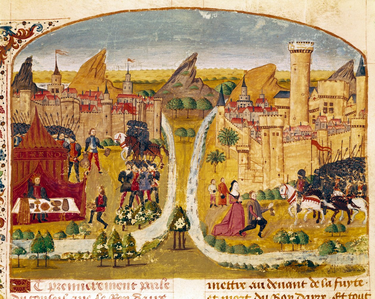 Quintus Curtius Rufus (Quinte Curce) (1. yüzyıl), yaklaşık 1468. (Ms 1335) Reims. Belediye Kütüphanesi by Unknown artist