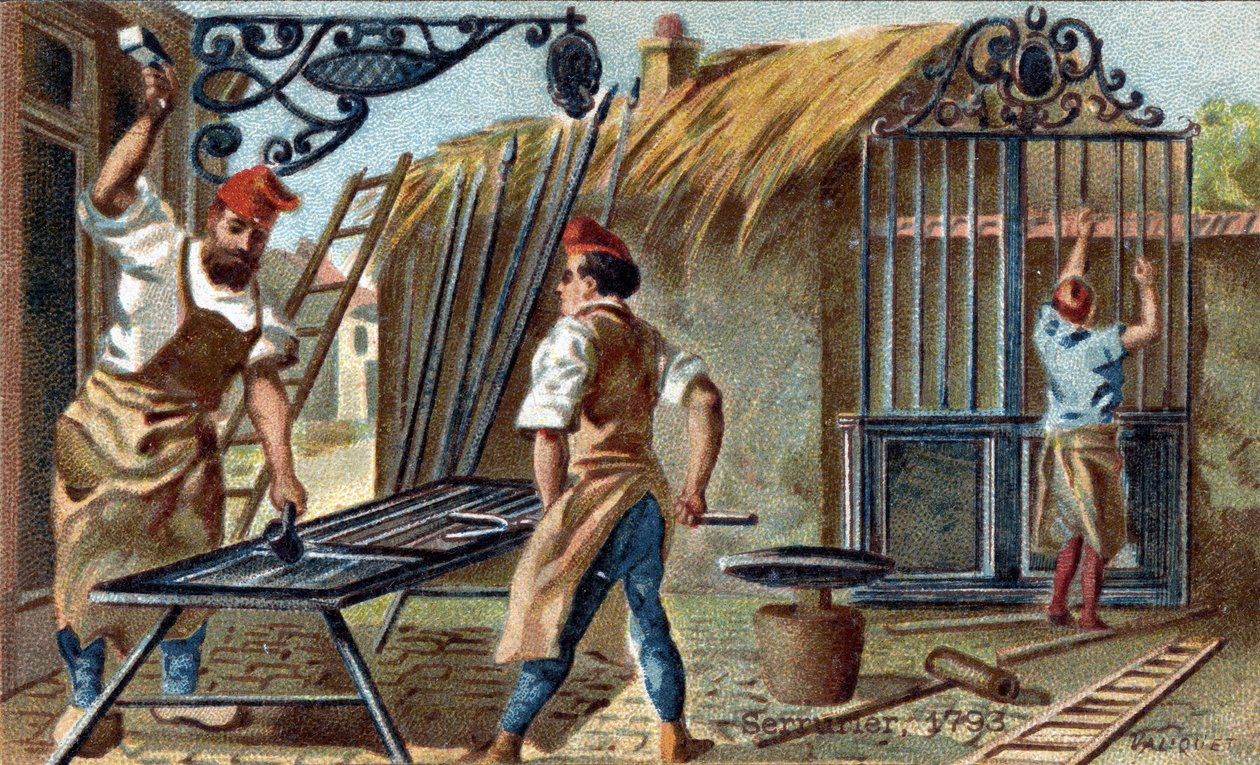 1793 yılında çilingir ticareti. by Unknown artist