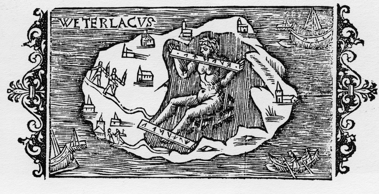Cadı zinciri - Olaus Magnus, Roma 1555 tarafından "Kuzey Milletler Tarihi" içinde by Unknown artist