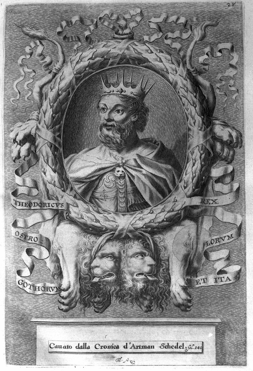 Theodoric I the Great (v. 454-526), Ostrogotların kralı (474-526) ve İtalya
