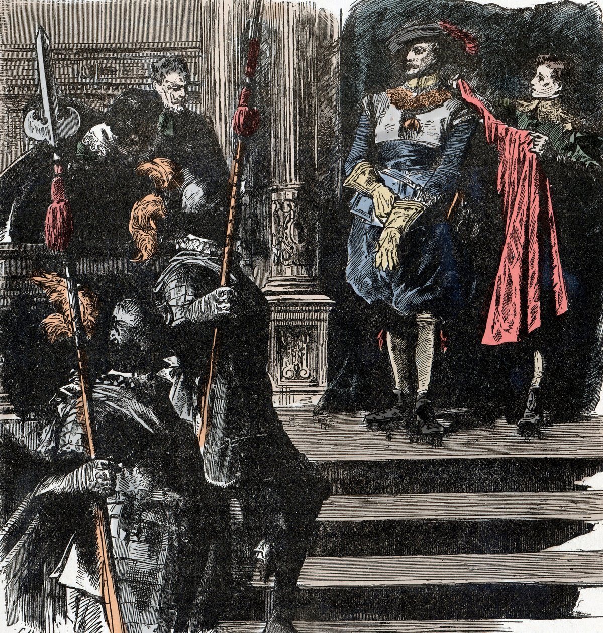 Otuz Yıl Savaşları: Friedland Dükü Ordudan Çekiliyor - Otuz Yıl Savaşları (1618-1648): Albrecht (Albert) von Wallenstein (Waldstein) (1583-1634) ordunun başındaki görevinden çekildi, 24 Ocak by Unknown artist