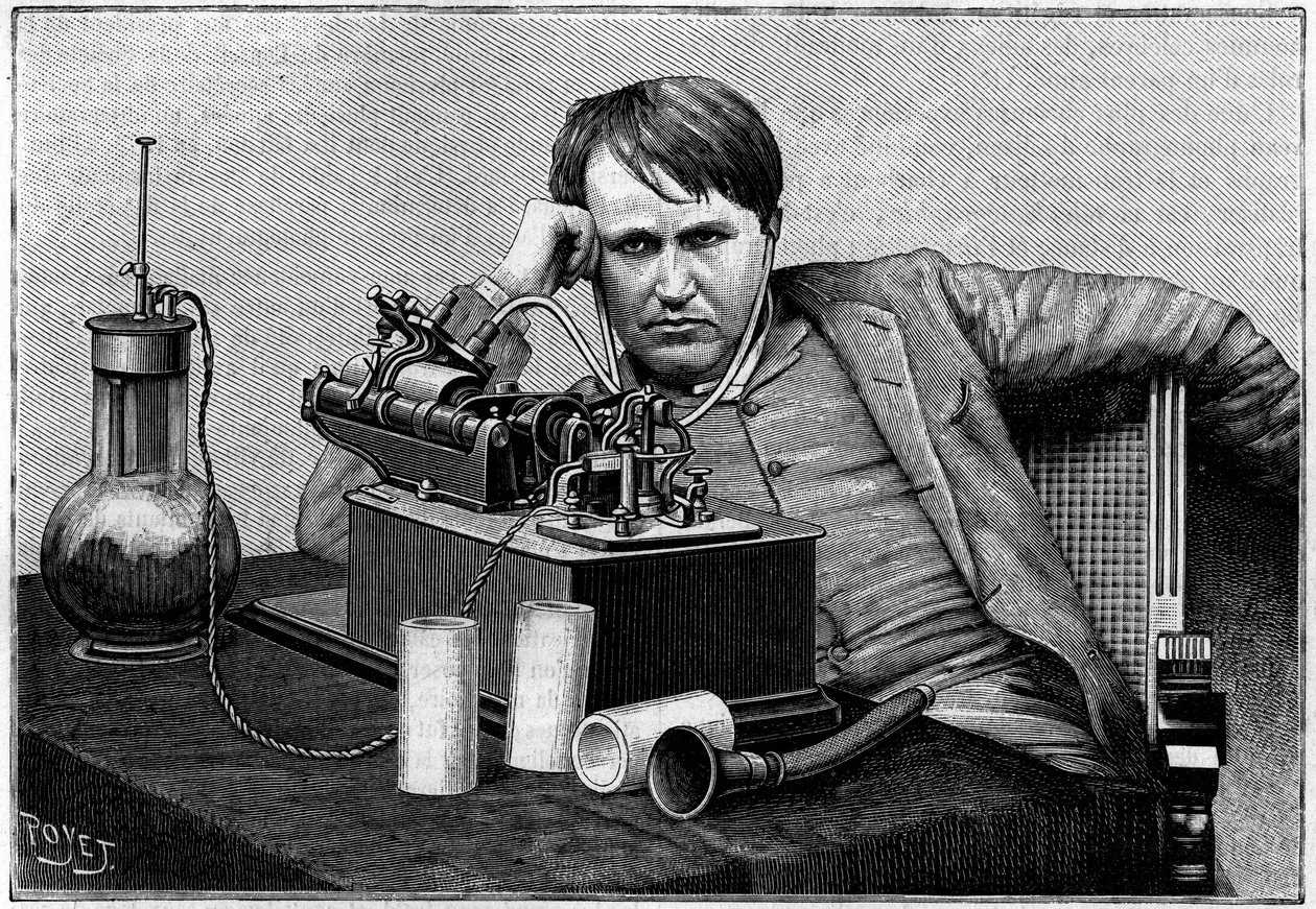 Thomas Edison (1847-1931), Amerikalı fizikçi, New York