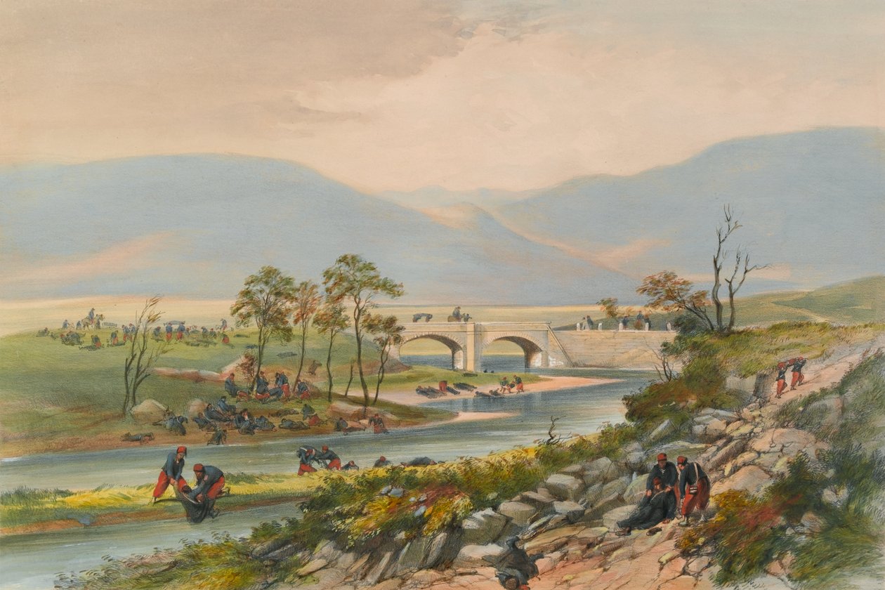 ?Çernaya Savaşı Sonrası Traktır Köprüsü?, 1855 by Unknown