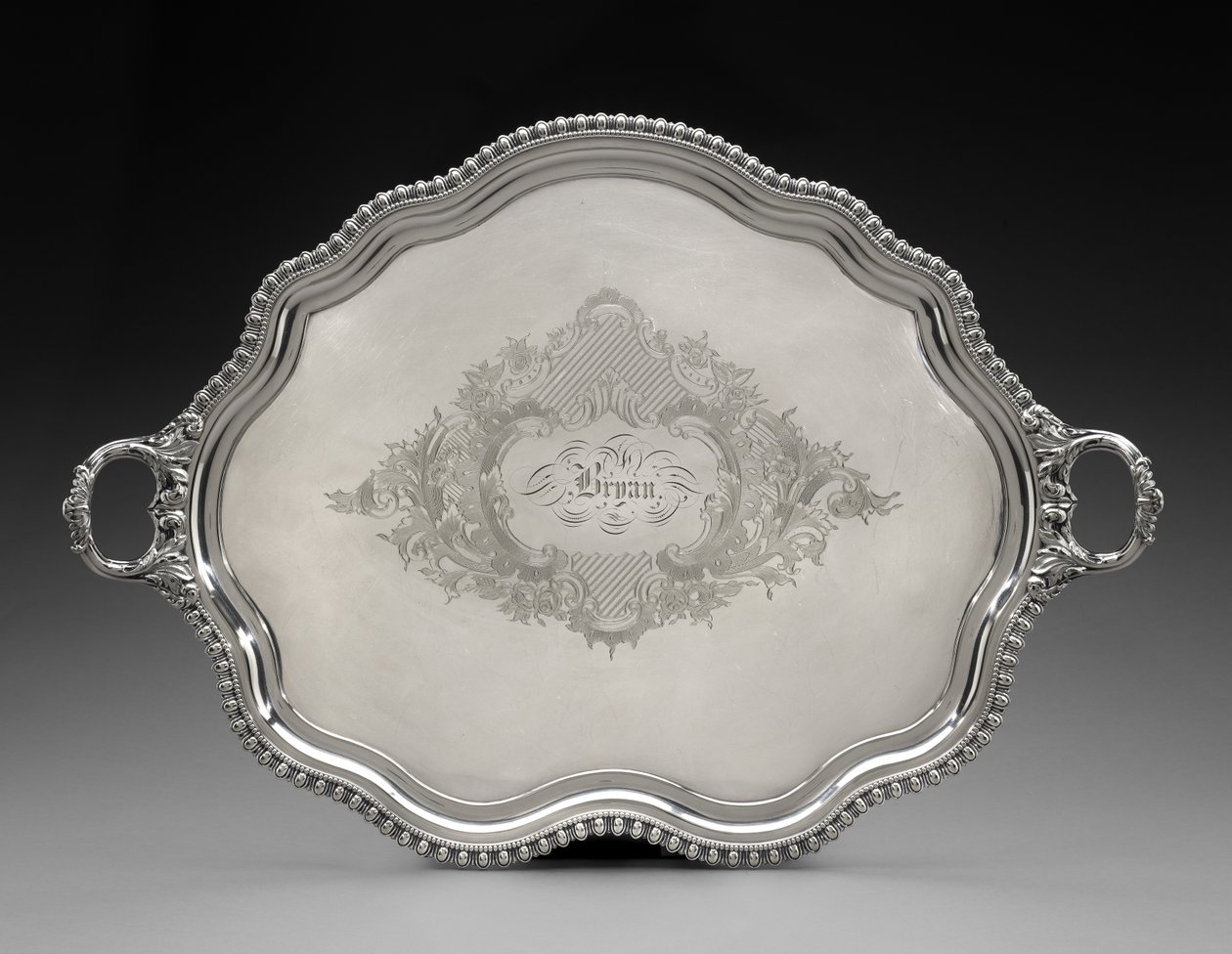 Tepsi, ç. 1855 (gümüş plaka) by Unknown artist