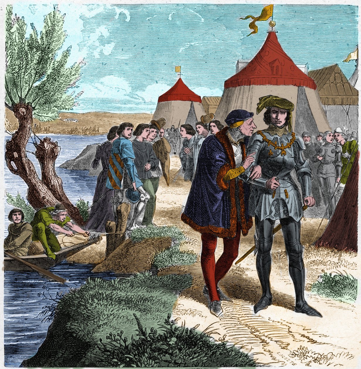 5/10/1465 tarihinde Fransa Kralı Louis XI ve Charles de Charolais (daha sonra Temeraire Charles) arasında soyluların isyanını veya Kamu Yararı Ligi