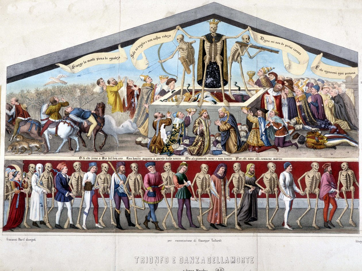 Ölümün zaferi ve ürkütücü dans by Unknown artist