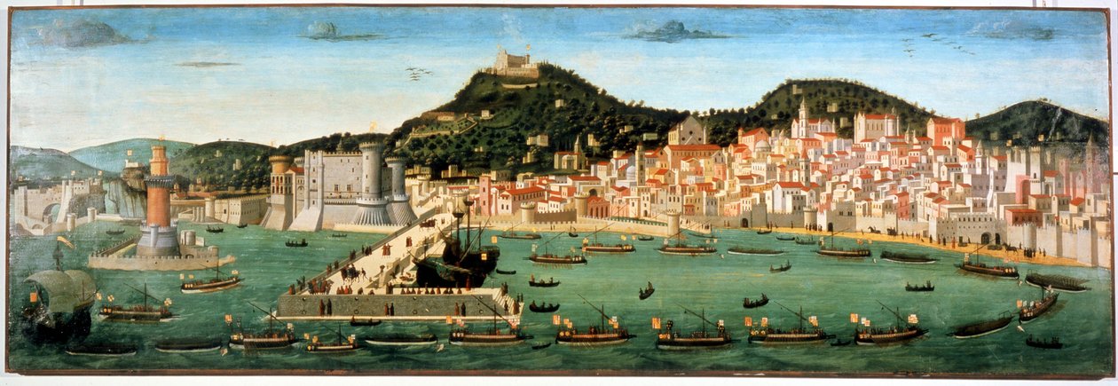 I. Ferdinand donanmasının (1423 - 1494) Ischia savaşından sonra Anjou
