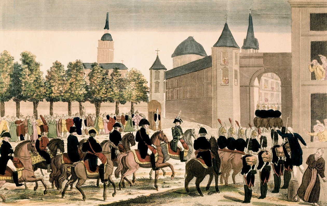 Napolyon'un birliklerinin Madrid'e zaferle girişi, 4 Aralık 1808 by Unknown artist