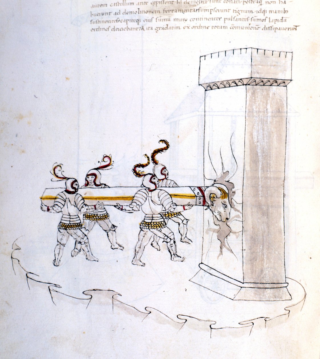 16. yüzyılda bir saldırı sırasında bir inanca kullanılması. by Unknown artist
