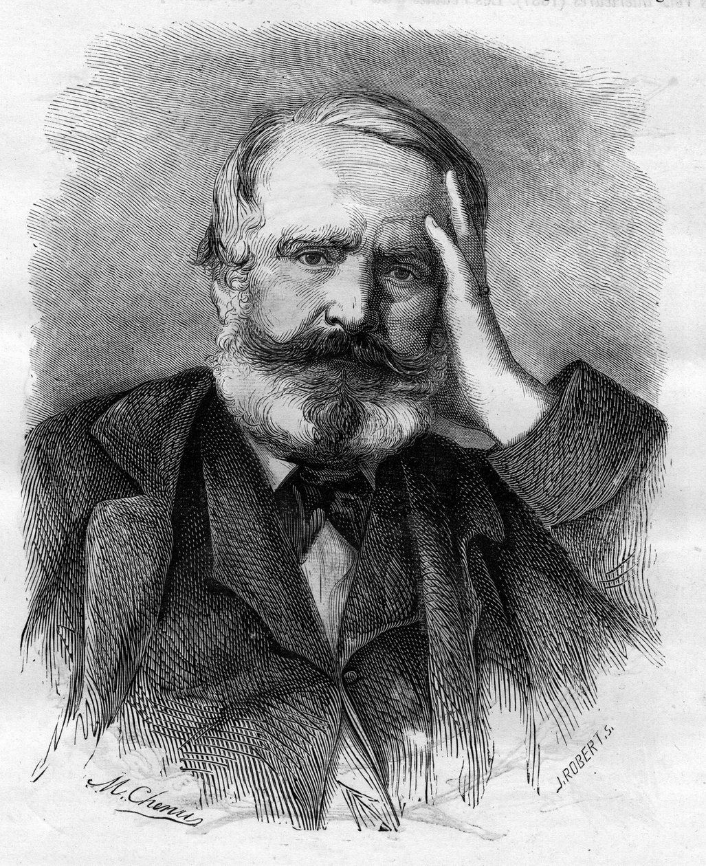 Victor Hugo (1802-1885), Fransız yazar, 1866. by Unknown artist