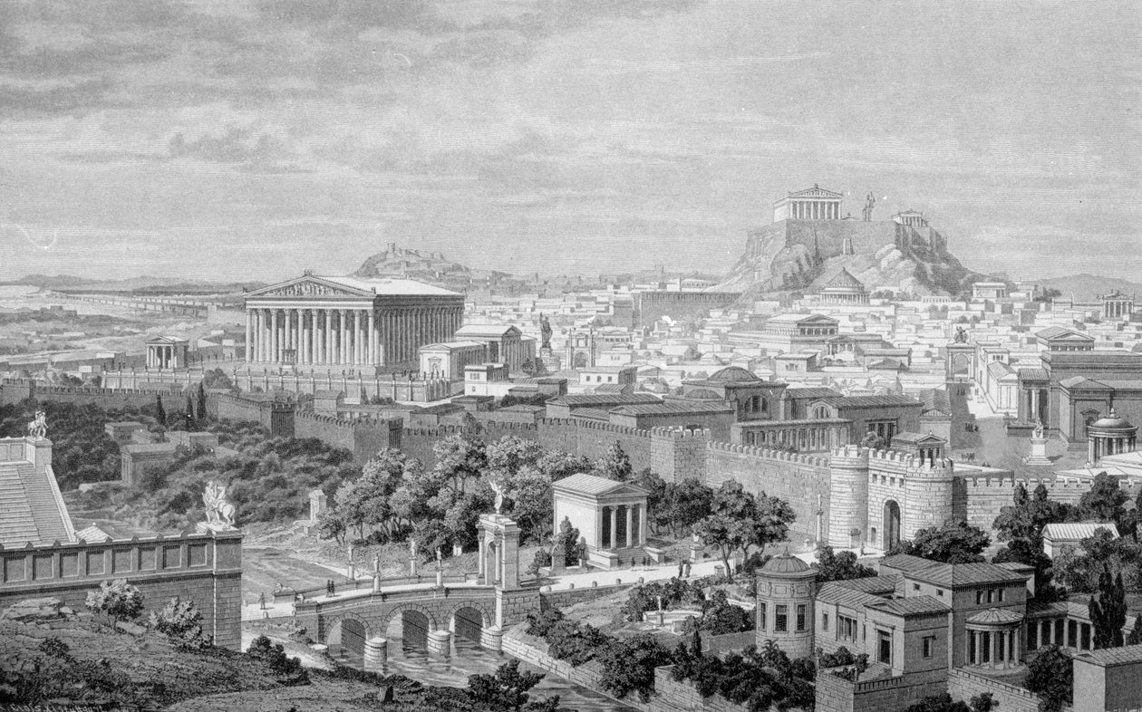 Atina, Hadrian Tapınağı ve Akropolis