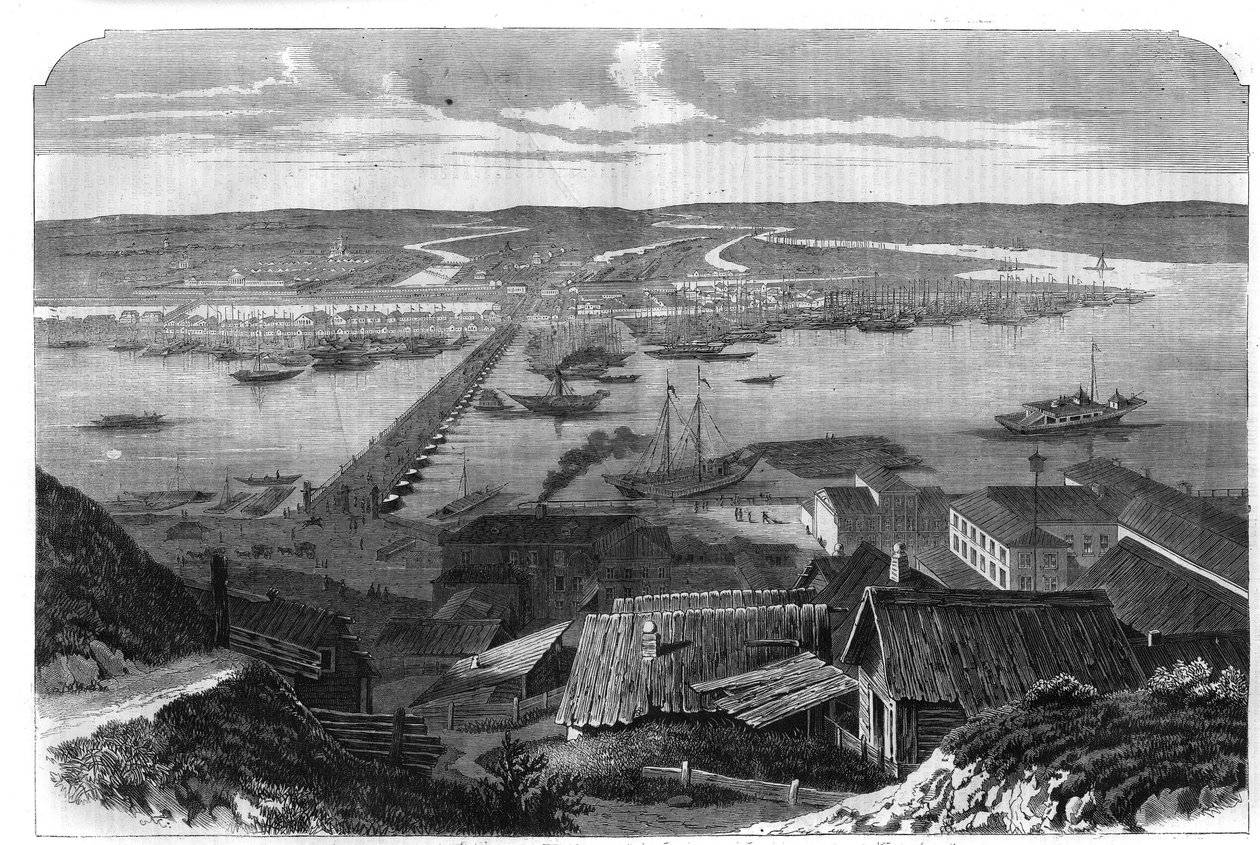 Nizhny Novgorod (Nizhny Novgorod), Rusya şehrinin görünümü. “L