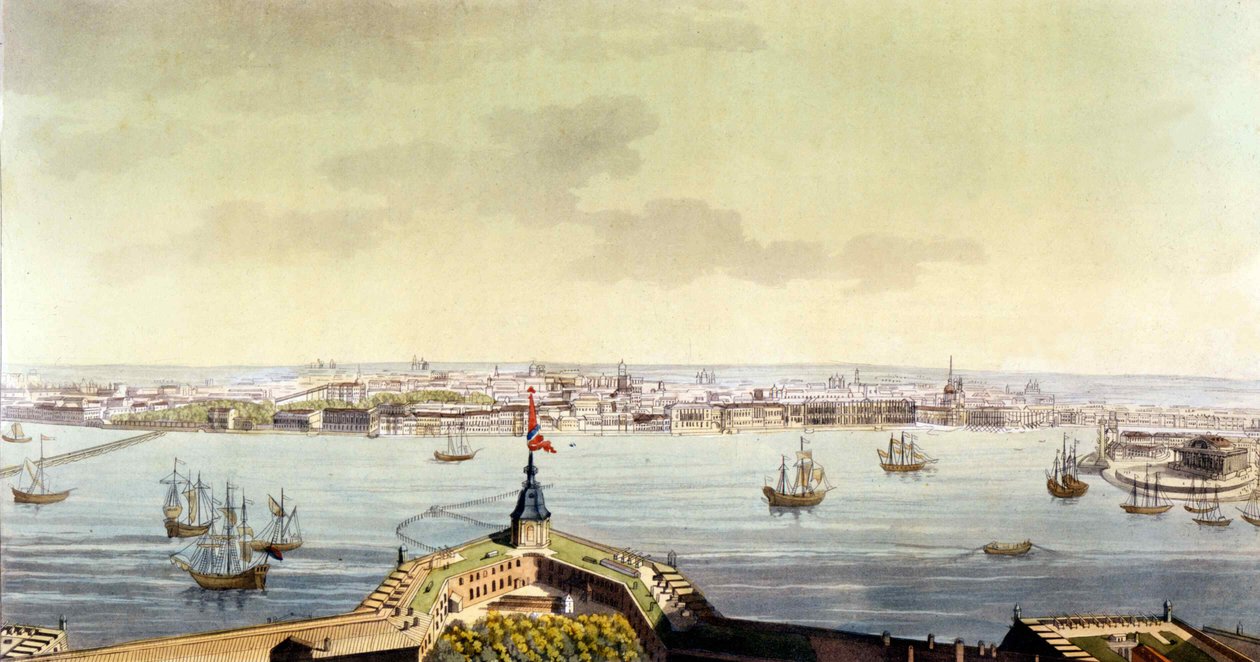 Saint Petersburg görünümü - içinde J. Ferrario tarafından eski ve modern kostüm, ed. Milano by Unknown artist