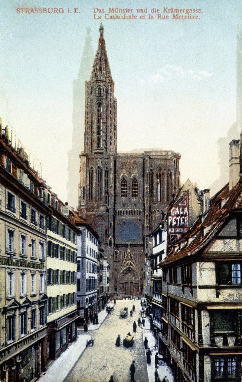 19. yüzyılın sonunda Strasbourg Katedrali