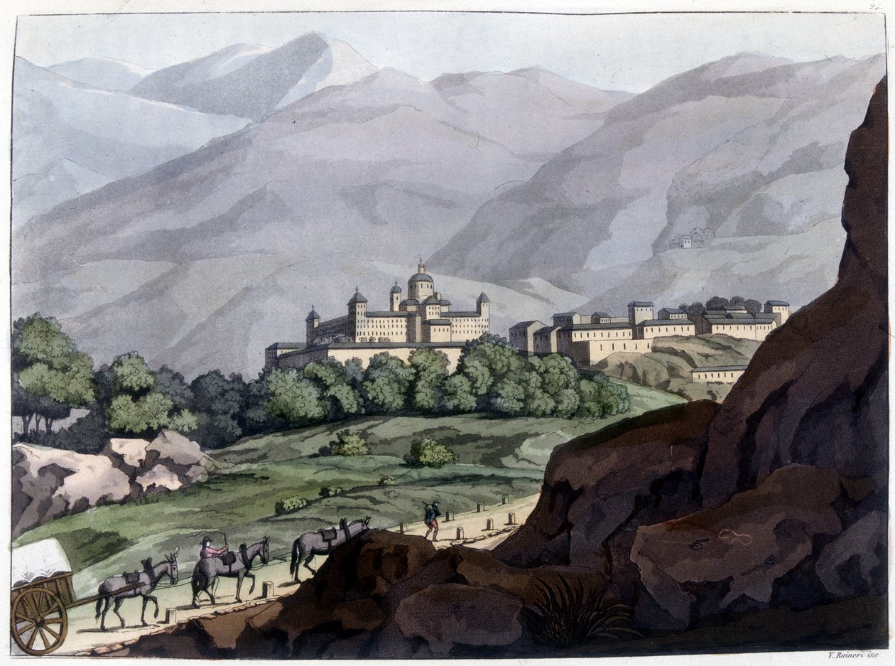 1563-1584 yılları arasında II. Philip tarafından inşa edilen İspanya sarayı ve manastırı olan Escorial
