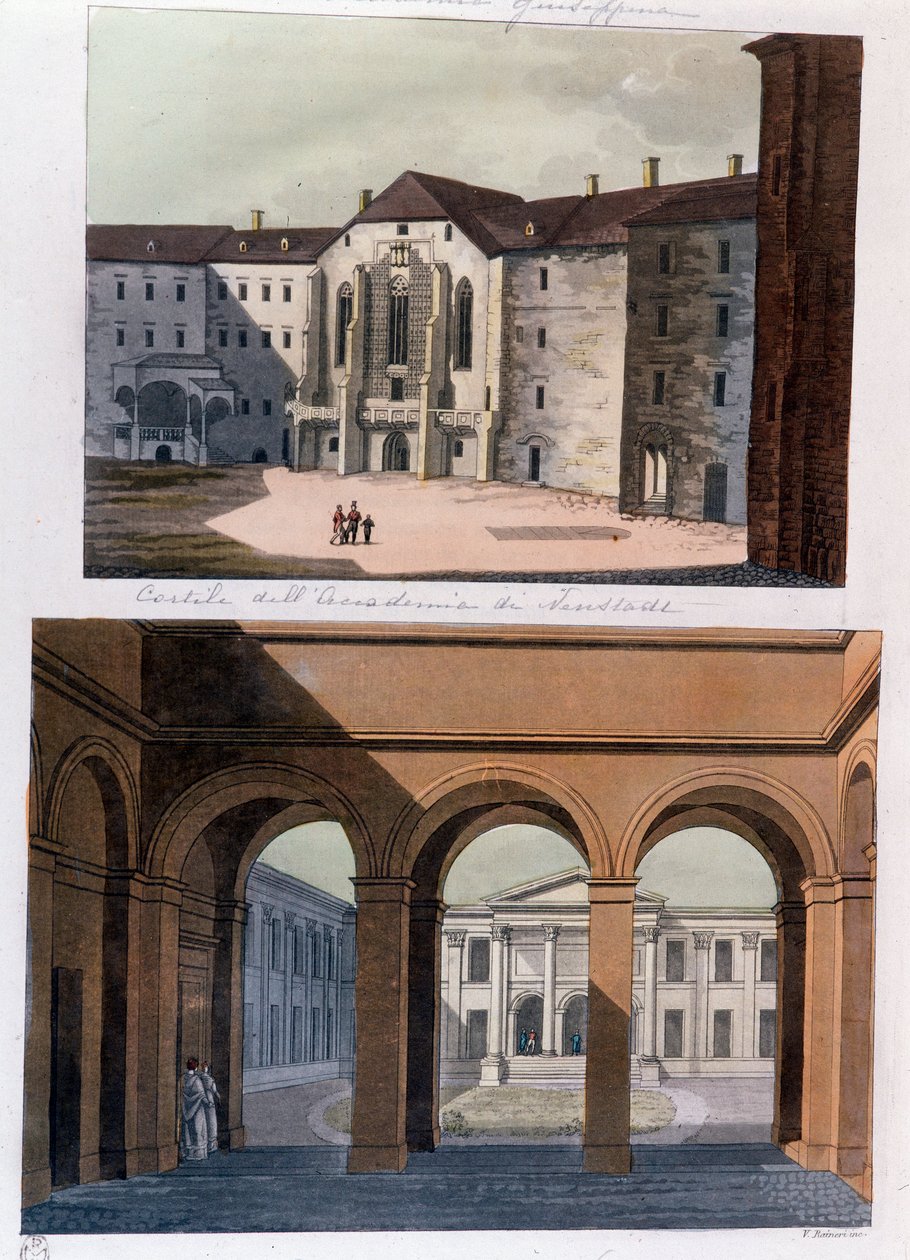 Academie de Neustadt avlusunun ve Viyana