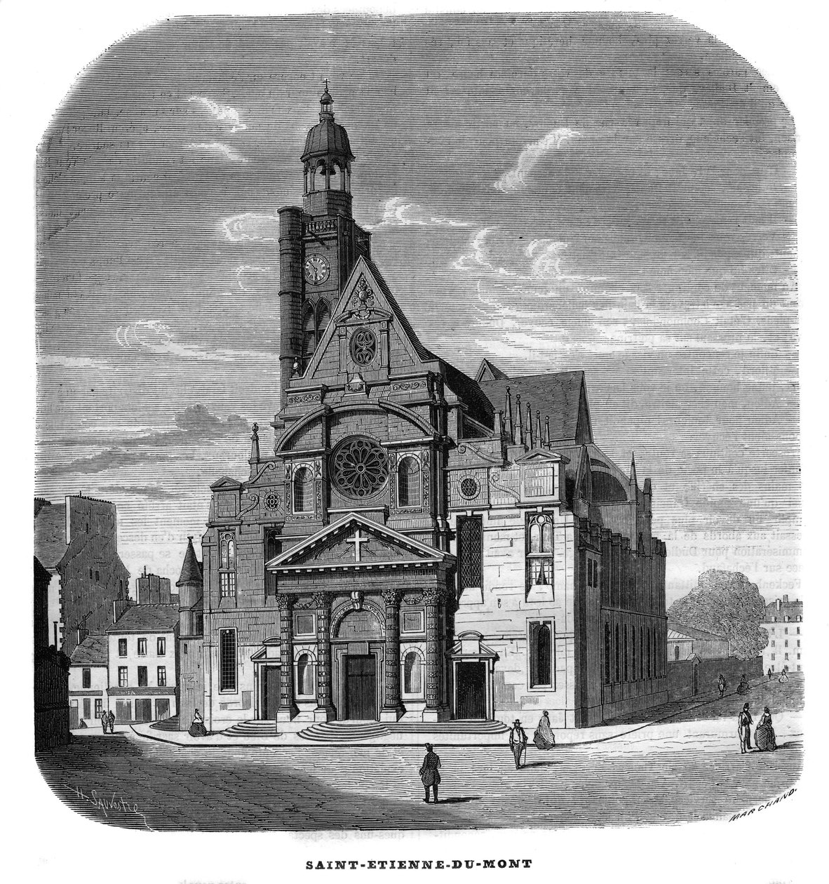 1858 yılında 5. bölgede Paris