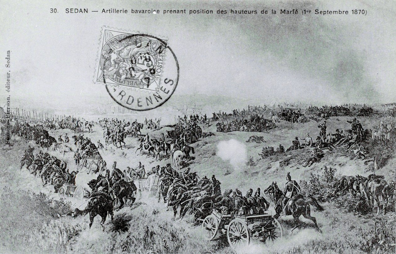 1870 Savaşı: Bavyera topçusu 01/09/1870 tarihinde Ardennes