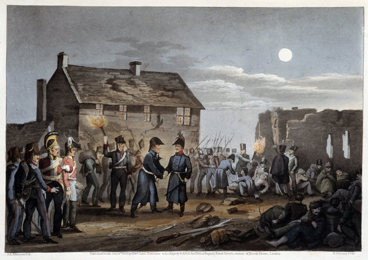 Wellington ve Blucher tesadüfen Waterloo