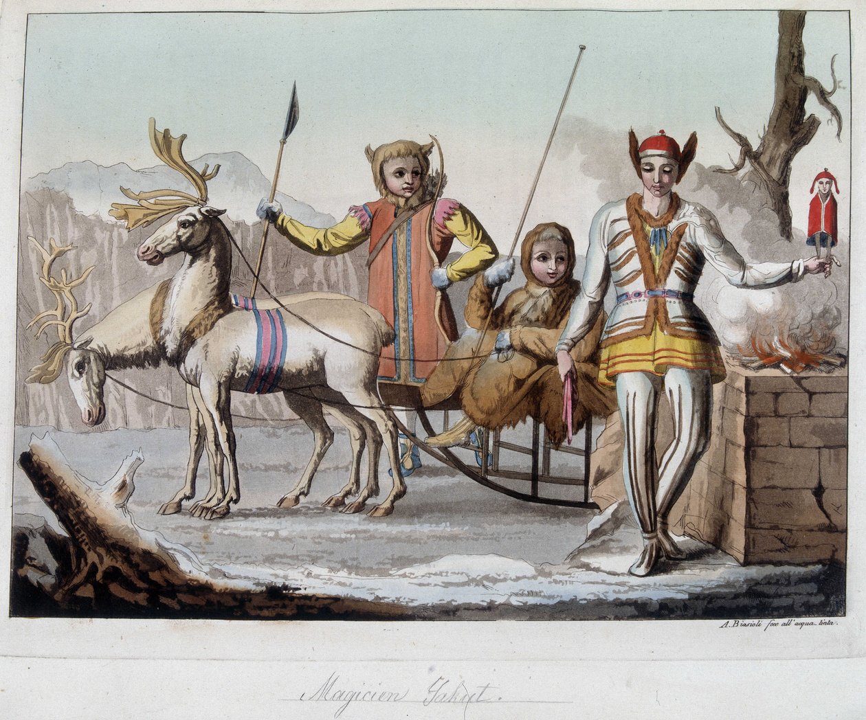 Büyücü Yakut, Sibirya. “” Eski ve modern kostüm” de by Unknown artist