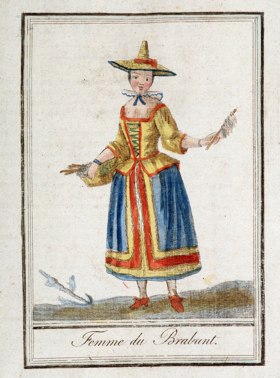 Brabant Kadını (Belçika). by Unknown artist