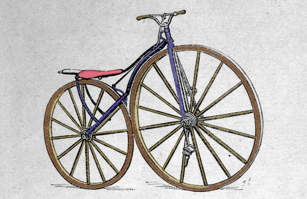 Ahşap velocipede modeli. Pierre Michaux, pedalı 1860