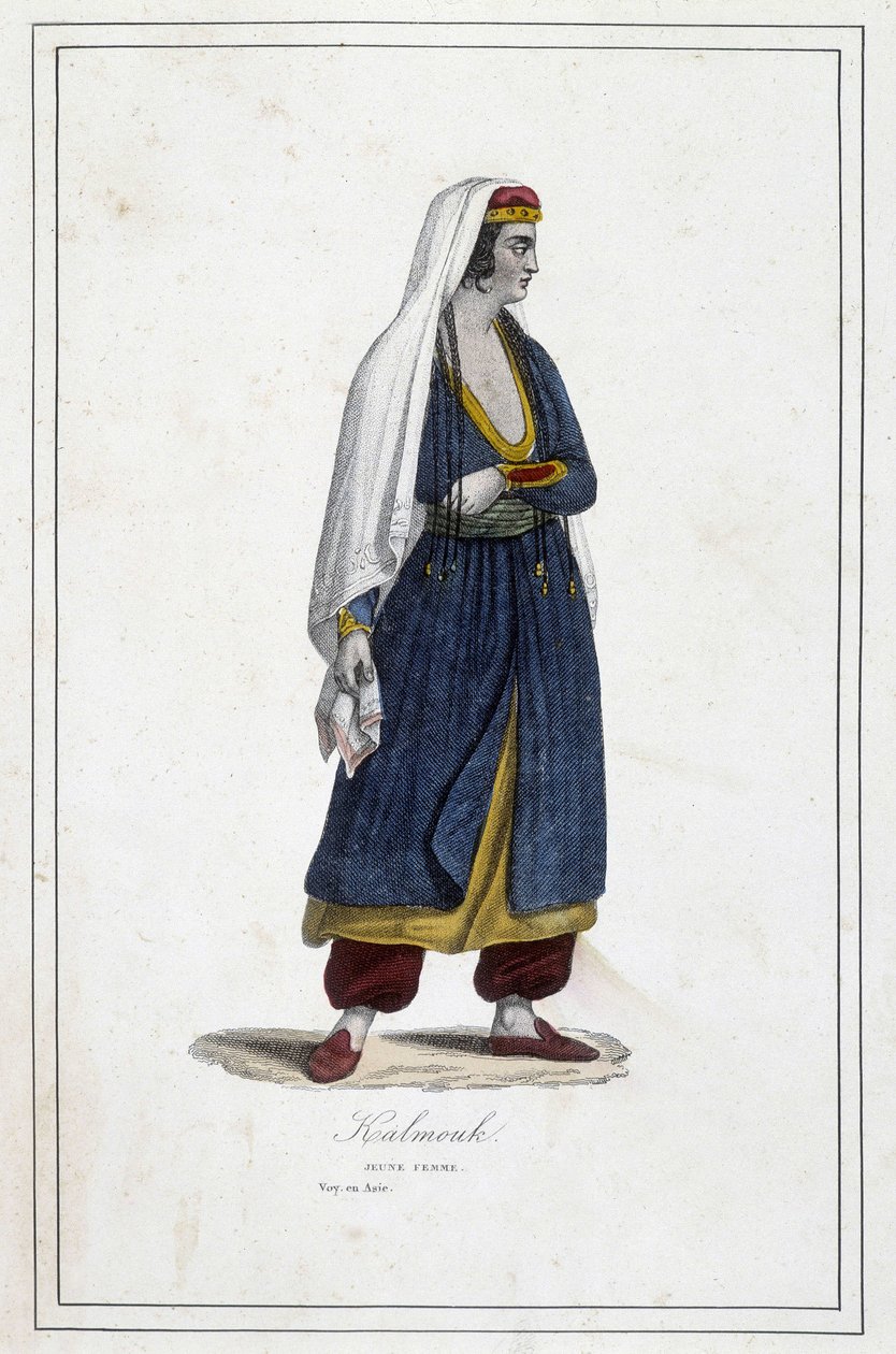 Genç Kalmuk kadını (Güney Sibirya