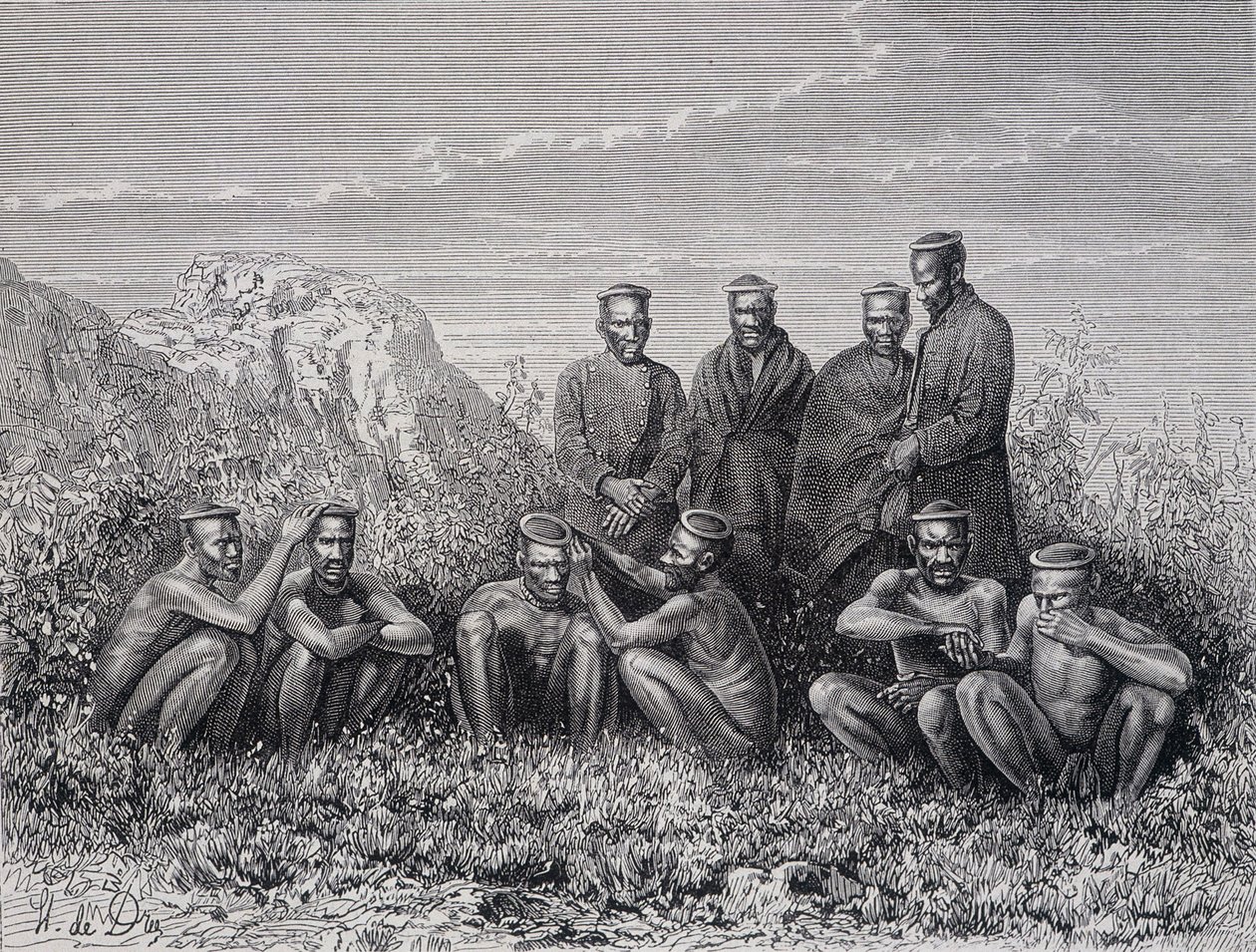 Zulu Cafes (Ring-Kop kabilesi) by Unknown artist