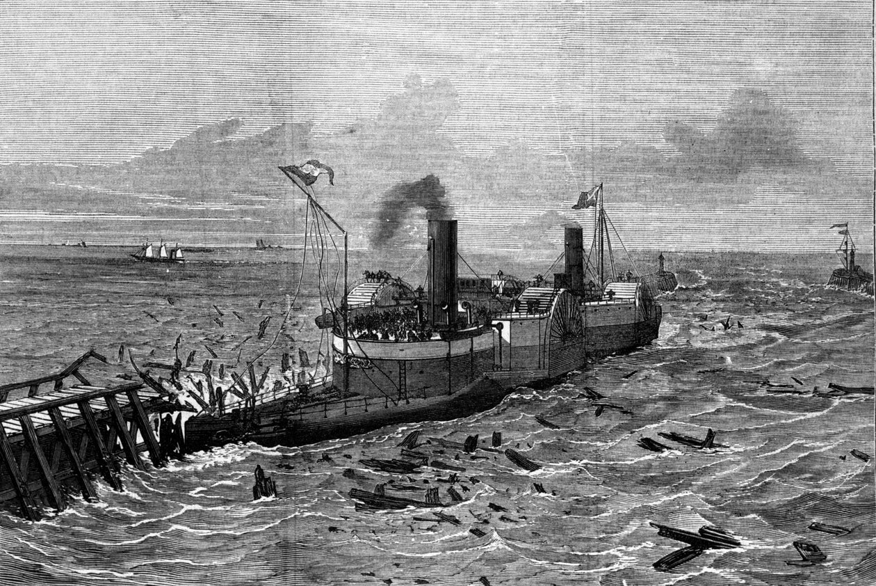 Henry Bessemer (1813-1898) tarafından deniz tutmasına karşı tasarlanmış tekne. by Unknown artist